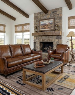 Calexico Leather Sofa