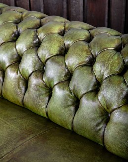 Carson Olive Leather Chesterfield Sofa Carson Olive Leather Chesterfield Sofa