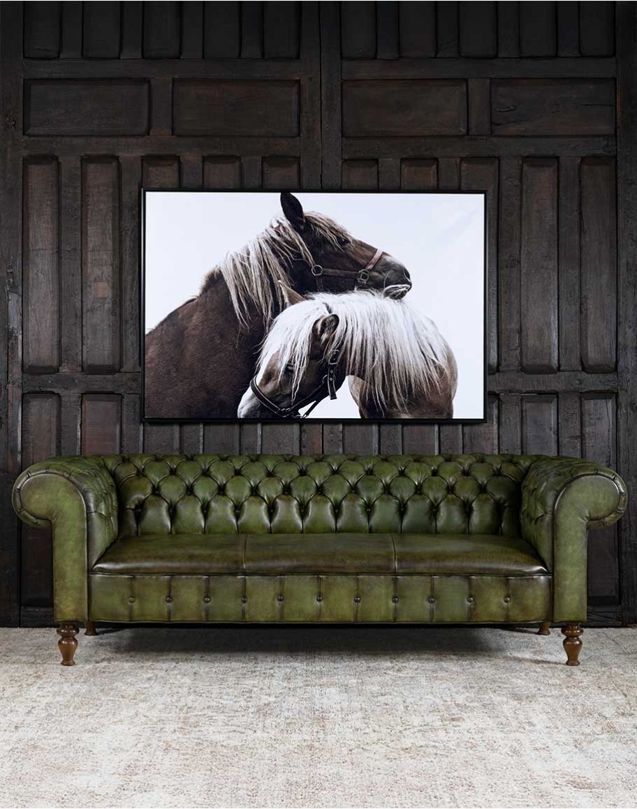 Carson Olive Leather Chesterfield Sofa Carson Olive Leather Chesterfield Sofa