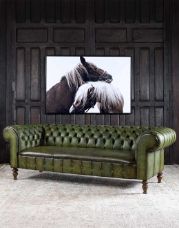 Carson Olive Leather Chesterfield Sofa Carson Olive Leather Chesterfield Sofa