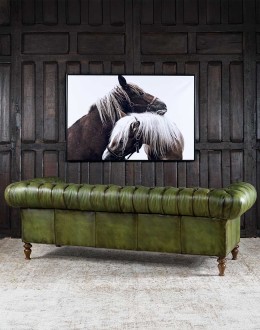 Carson Olive Leather Chesterfield Sofa Carson Olive Leather Chesterfield Sofa