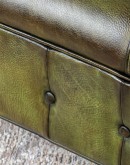 Carson Olive Leather Chesterfield Sofa