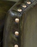 Cassidy Olive Leather Sofa