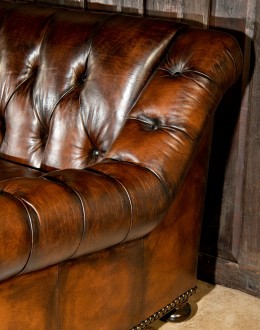 high quality leather chesterfield sofa, remington tanner furniture,chesterfield sofa with saddle leather