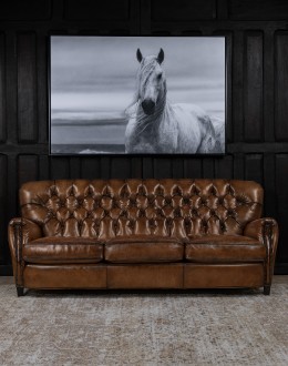 Colt Tufted Leather Sofa