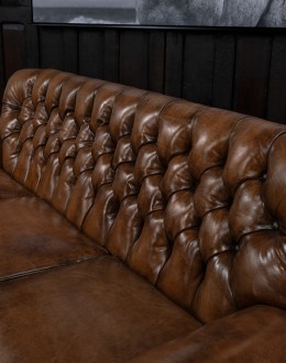 Colt Tufted Leather Sofa