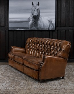Colt Tufted Leather Sofa