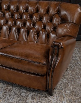 Colt Tufted Leather Sofa