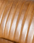 small sofa made with saddle leather