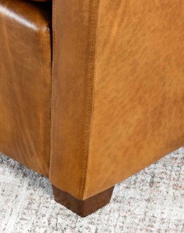 Coyote Saddle Leather Sofa