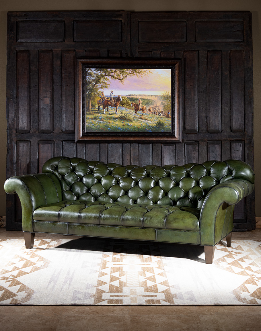 Daphne Chesterfield Sofa | Leather | Western