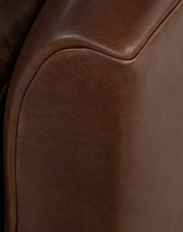 Doc Brown Leather Sofa