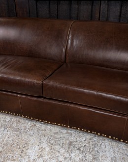 Doc Brown Leather Sofa