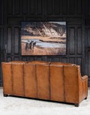 modern rustic style leather sofa,modern rustic sofa with saddle leather