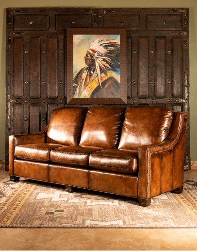 modern rustic style leather sofa,modern rustic sofa with saddle leather