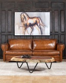 high quality modern rustic style leather sofa