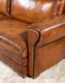 high quality modern rustic style leather sofa