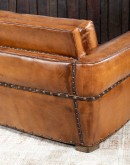 high quality modern rustic style leather sofa