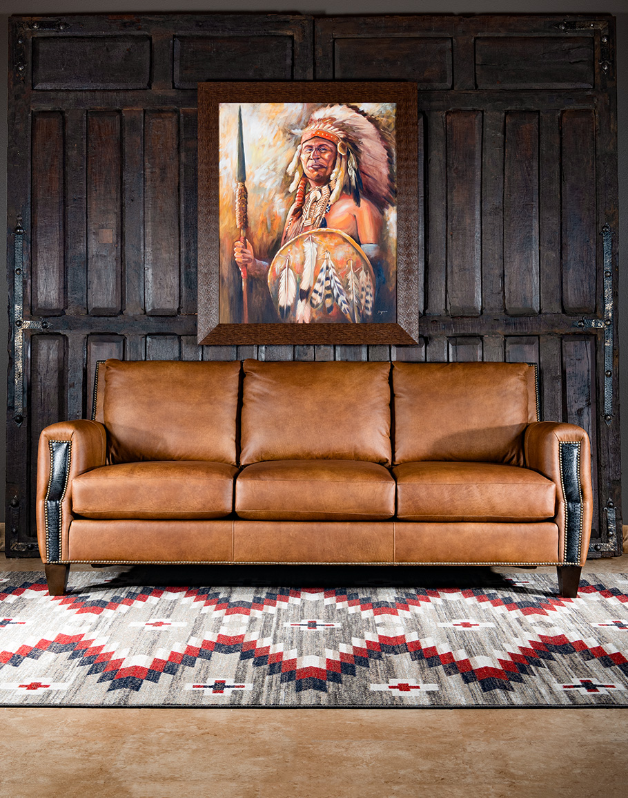gevolg Maak een bed Is Gunnison Leather Sofa | Fine Western Furniture Store - Adobe ...