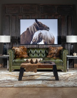 oliver tufted leather sofa