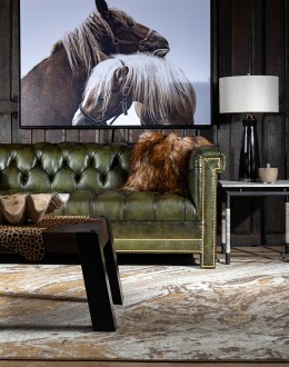 oliver tufted leather sofa