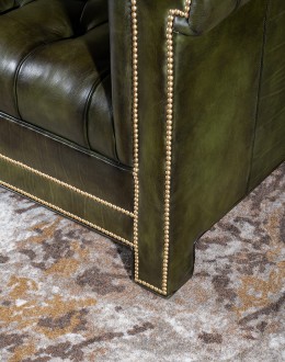 oliver tufted leather sofa