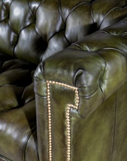 oliver tufted leather sofa