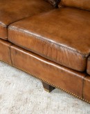 modern rustic style leather sofa,modern rustic sofa with saddle leather