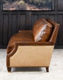 modern rustic style leather sofa,modern rustic sofa with saddle leather