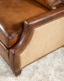 modern rustic style leather sofa,modern rustic sofa with saddle leather