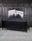 Kingston Black Tufted Leather Sofa