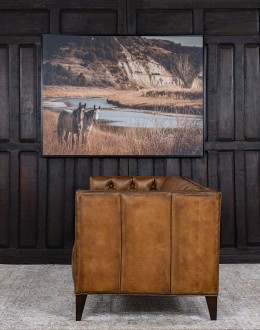 Kingston Tufted Leather Sofa