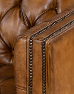 Kingston Tufted Leather Sofa