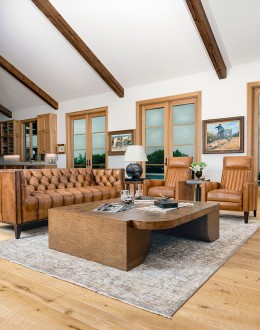 Kingston Tufted Leather Sofa