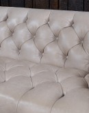 Kingston Ivory Chesterfield Leather Sofa