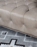 Kingston Ivory Chesterfield Leather Sofa