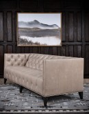 Kingston Ivory Chesterfield Leather Sofa