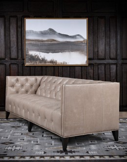Kingston Ivory Chesterfield Leather Sofa Kingston Ivory Chesterfield Leather Sofa