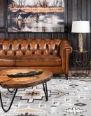 high quality leather chesterfield sofa,chesterfield sofa with saddle leather