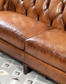 high quality leather chesterfield sofa,chesterfield sofa with saddle leather