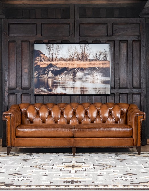 Lockwood Leather Chesterfield Sofa