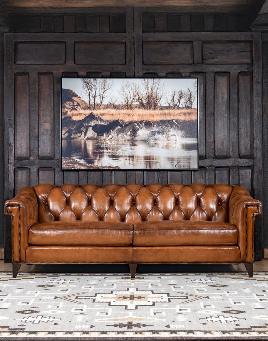 Lockwood Leather Chesterfield Sofa