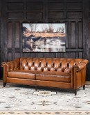 high quality leather chesterfield sofa,chesterfield sofa with saddle leather