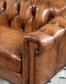 high quality leather chesterfield sofa,chesterfield sofa with saddle leather