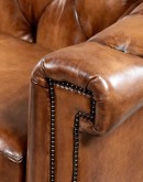 high quality leather chesterfield sofa,chesterfield sofa with saddle leather