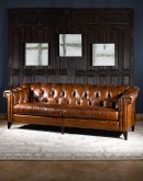 high quality leather chesterfield sofa,chesterfield sofa with saddle leather