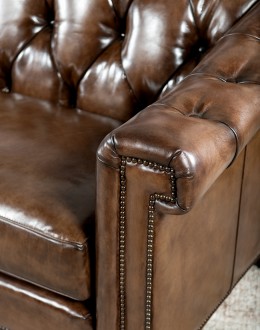 Lockwood Smoke Chesterfield Sofa