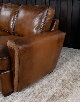Malibu Mocha Leather Sofa