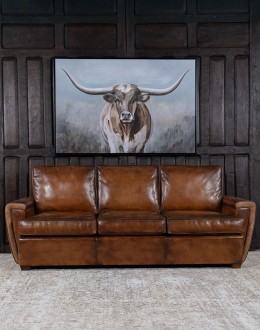 Malibu Mocha Leather Sofa
