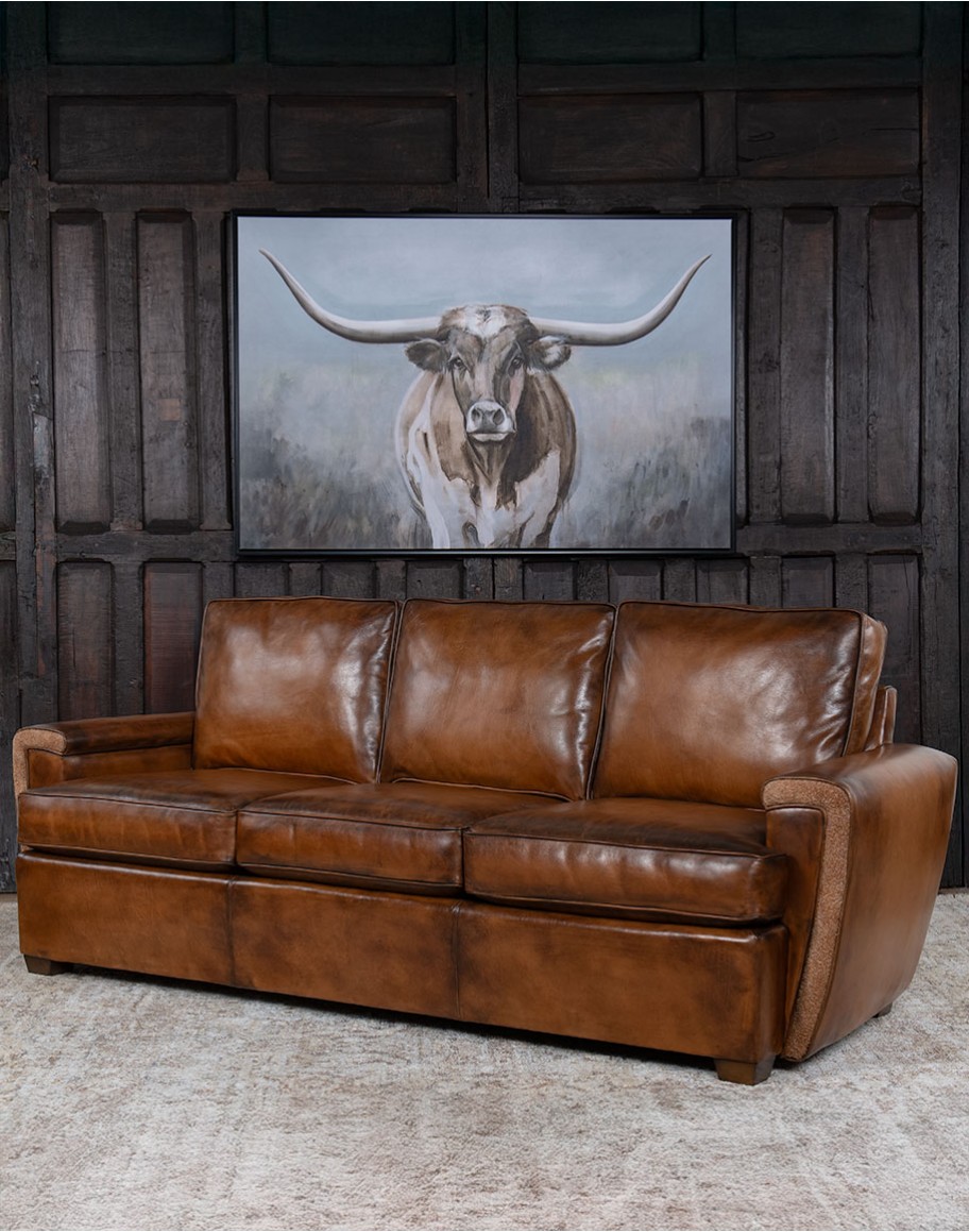 Malibu Mocha Leather Sofa